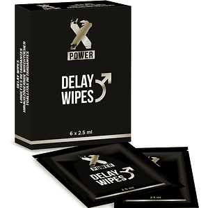 X POWER - DELAY WIPES 6 UNIDADES