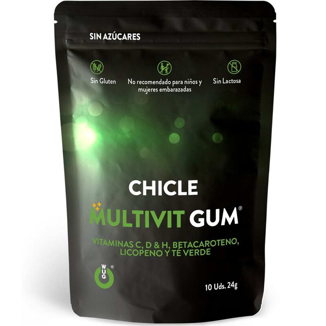 WUG GUM - MULTIVIT VITAMIN C, H, D, BETA-CAROTENE, LYCOPENE AND GREEN TEA 10 UNITS 1