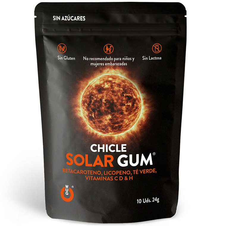 WUG GUM - SOLAR GUM SUN TANNING 10 UNITS 1