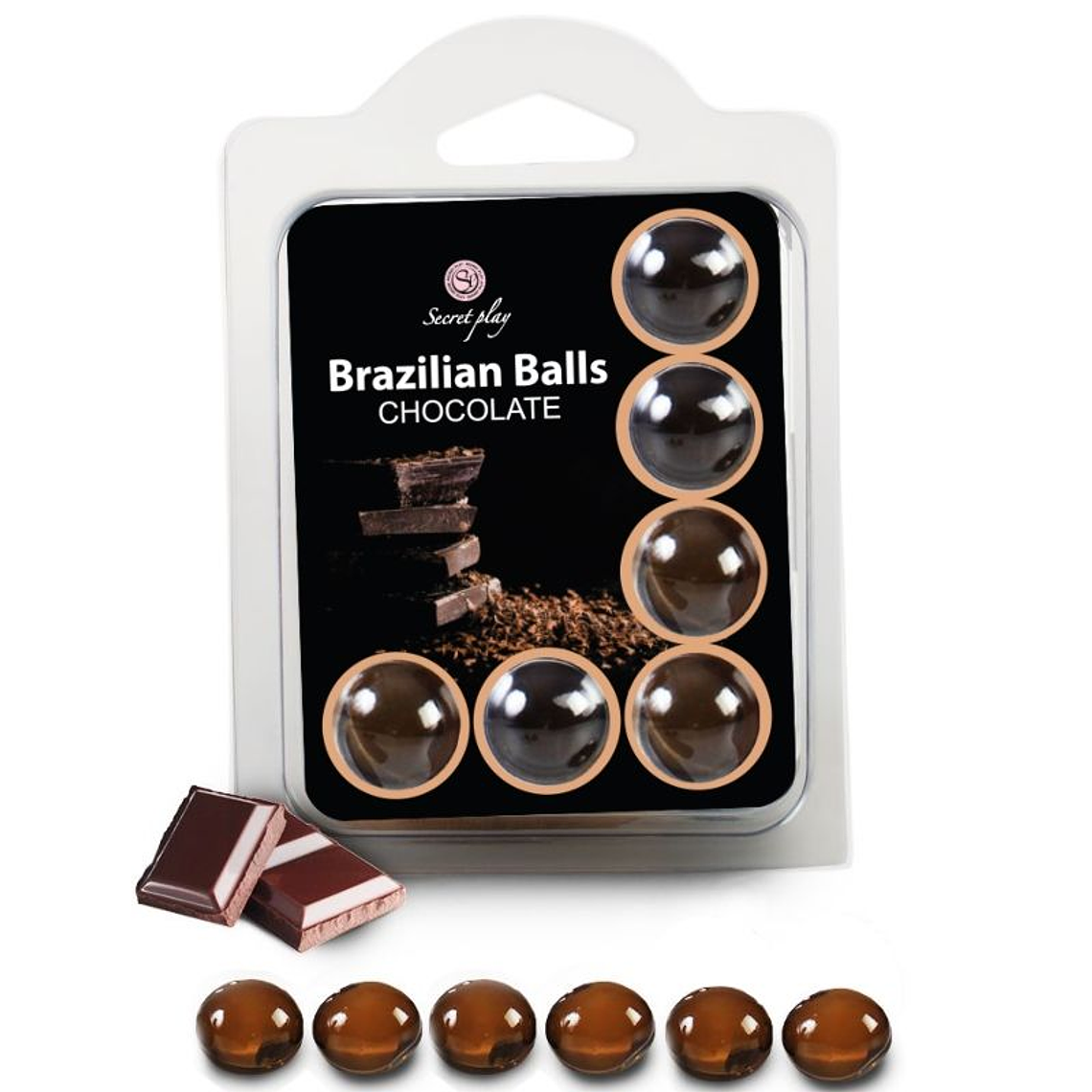 SECRETPLAY - CONJUNTO 6 BOLAS BRASILEIRAS DE CHOCOLATE 1