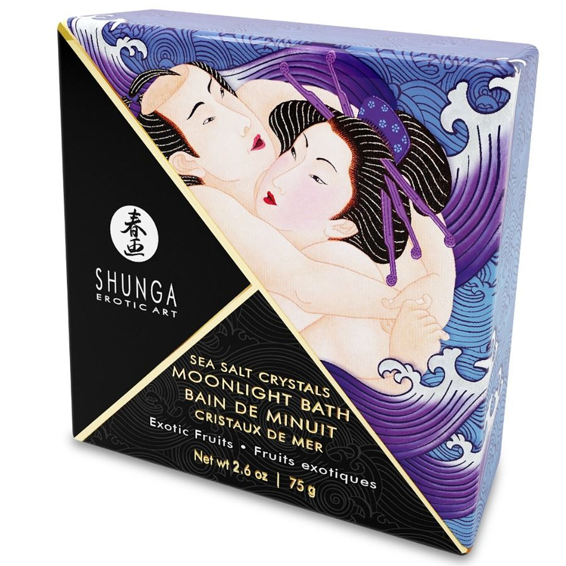 SHUNGA - SAIS DE BANHO EXÓTICOS COM SABOR ROXO 75 GR 1