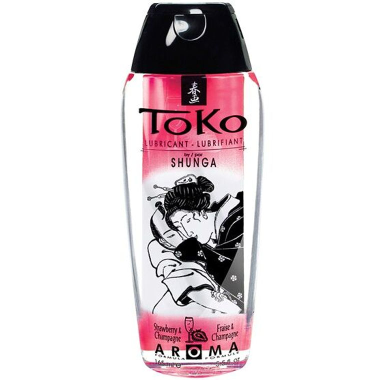 SHUNGA - TOKO AROMA LUBRIFICANTE DE MORANGO E CHAMPANHE 1