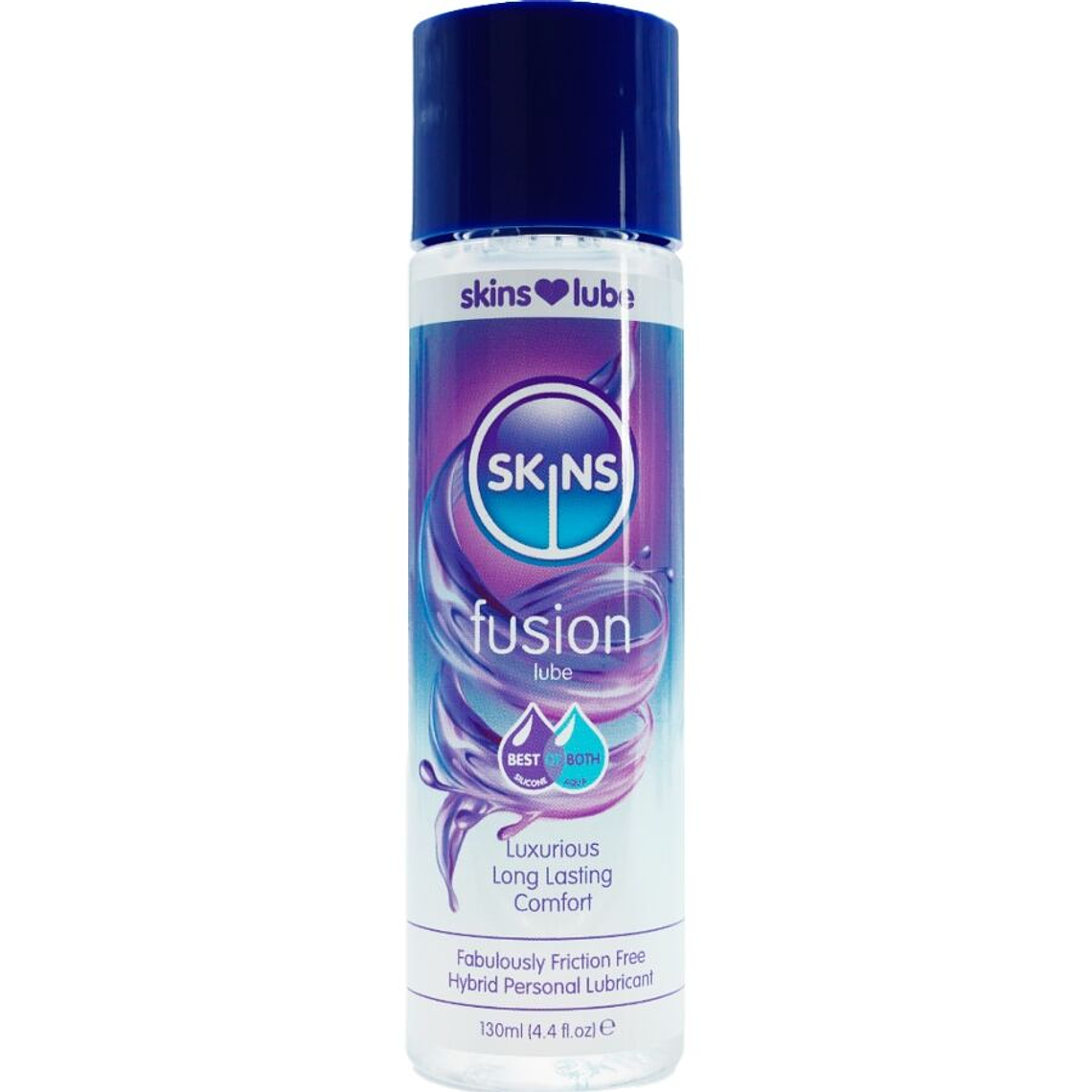 SKINS - FUSION LUBRIFICANTE HÍBRIDO À BASE DE ÁGUA E SILICONE 130 ML 1