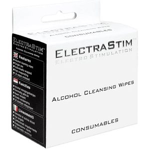 ELECTRASTIM - LENÇOS DE LIMPEZA COM ÁLCOOL 10 UNIDADES
