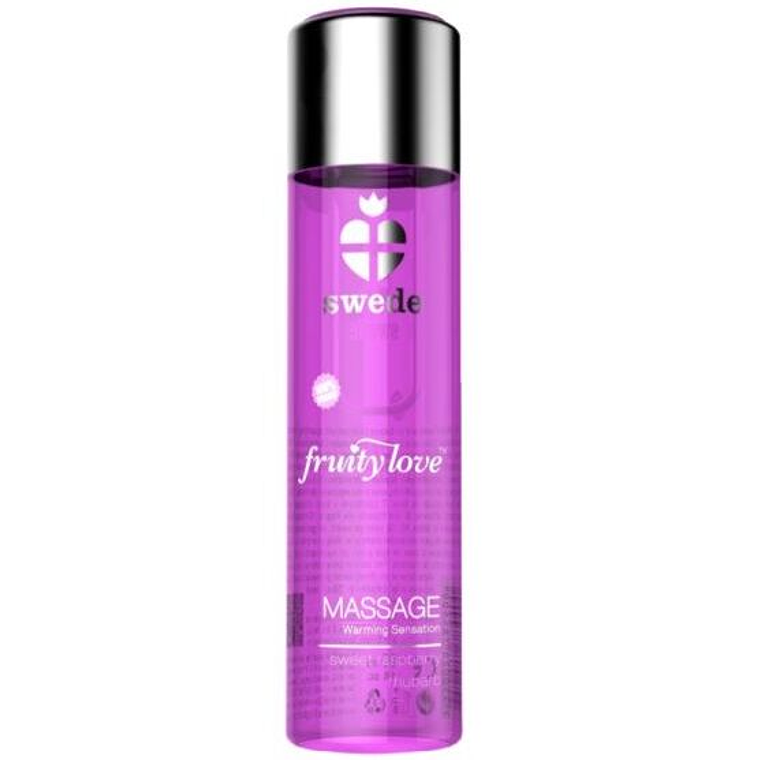 SWEDE - FRUITY LOVE EFEITO DE AQUECIMENTO ÓLEO DE MASSAGEM ROSA FRAMBOESA E RUIBARBO 60 ML 1