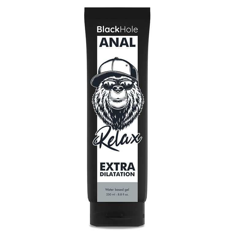 BLACK HOLE - GEL BASE DÁGUA DILATAÇÃO ANAL 250 ML 1