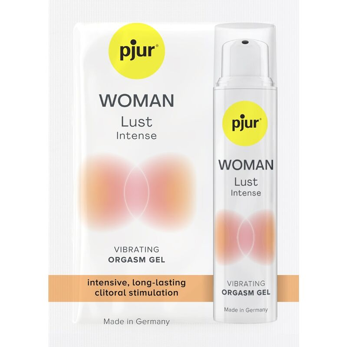 PJUR - GEL VIBRATÓRIO INTENSO WOMAN LUST DOSE ÚNICA PARA ORGASMO 1,5 ML 1