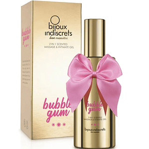 BIJOUX - GEL DE MASSAGEM E ÍNTIMO 2 EM 1 COM PERFUME DE CHICLETE 100 ML