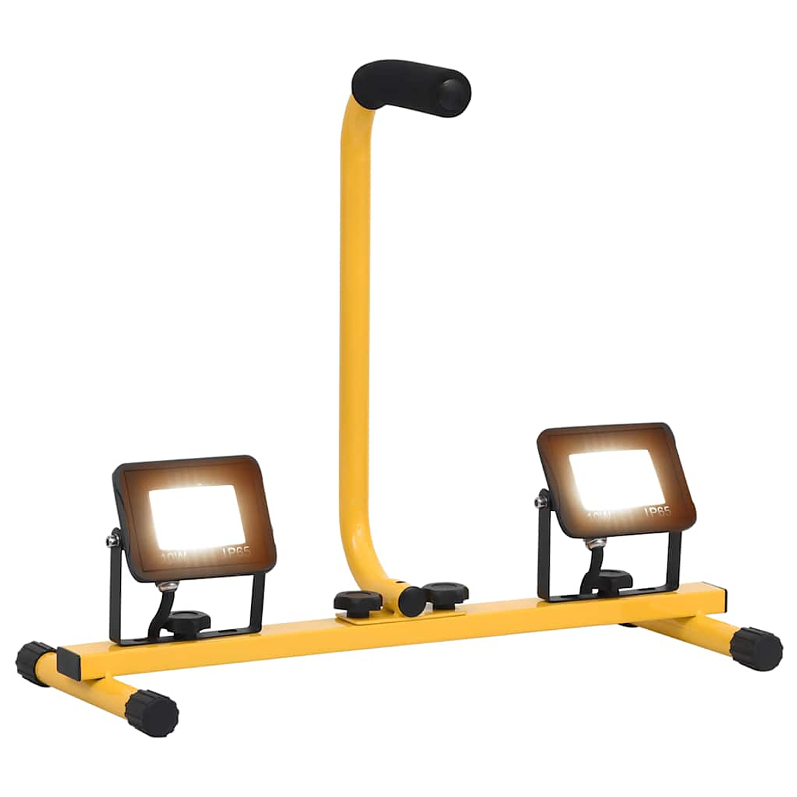 vidaXL Projetor c/ iluminação LED e pega 2x10 W branco quente 1