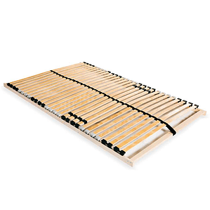 vidaXL Estrado de ripas com 28 ripas 7 zonas 100x200 cm
