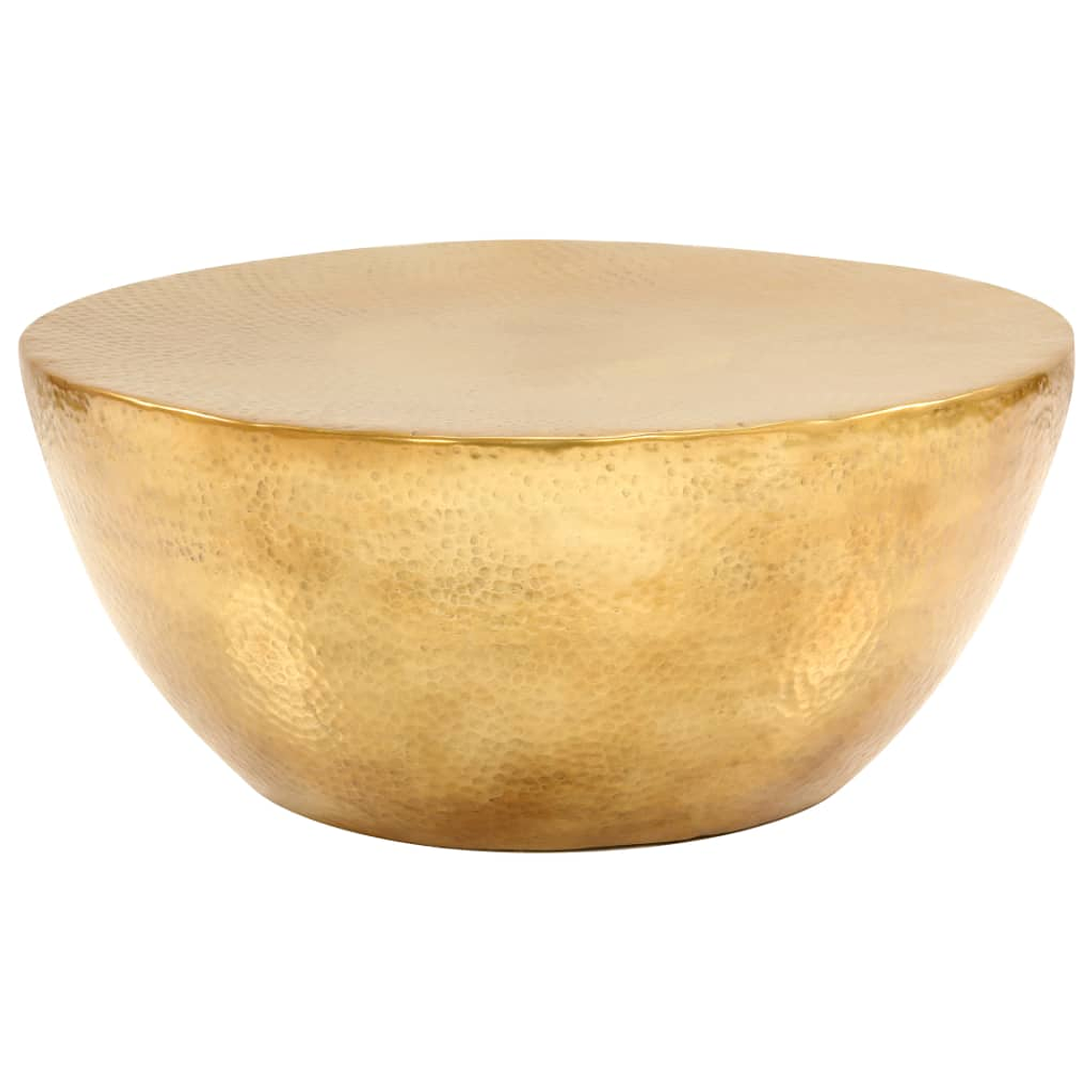 vidaXL Mesa de centro em alumínio martelado 70x30 cm bronze 1