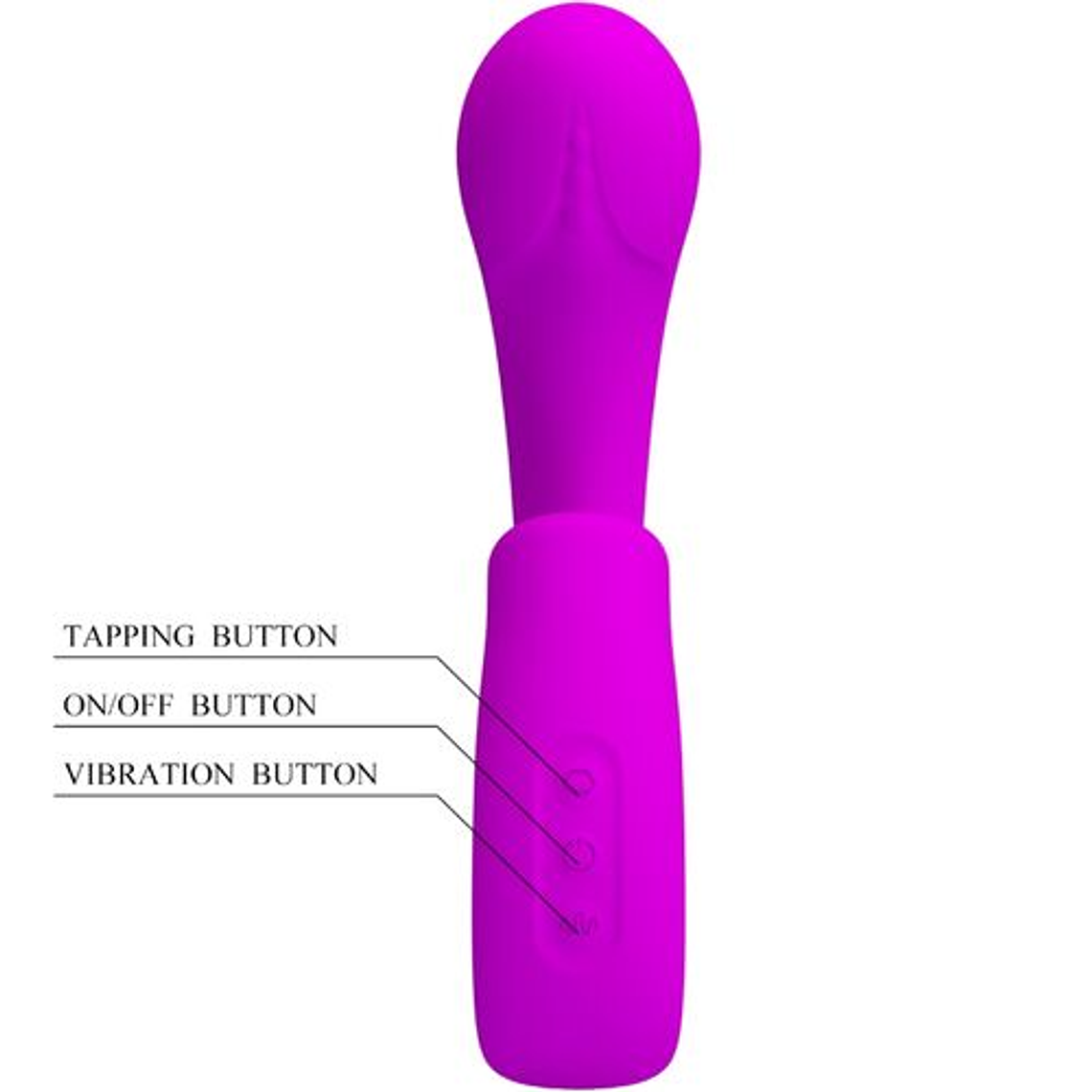 G-Spot Vibrator + Clitoral Stimulator Sibel | 10 Vibration and Touch Functions | Black Love 4