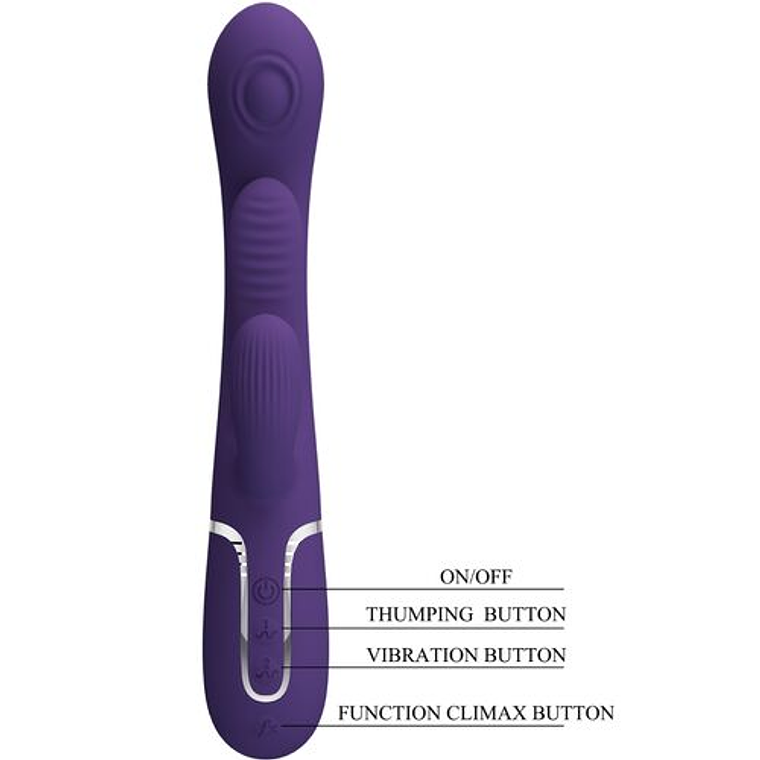 Vibrador Multifuncional Coelho Shania Triple Rabbit | 7 Funções de Batida e Vibração 3