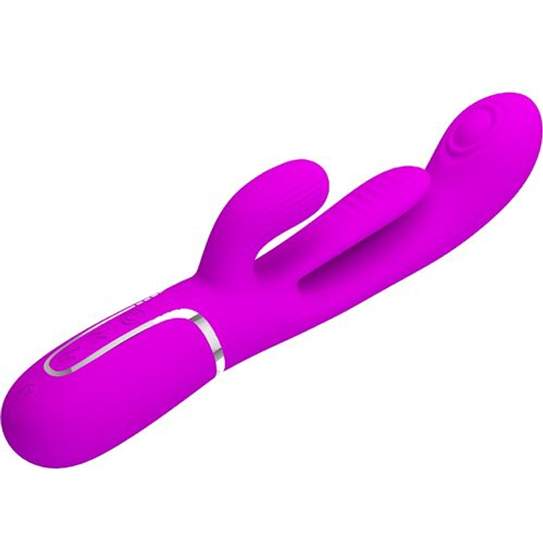 Vibrador Multifuncional Coelho Shania Triple Rabbit Rosa | Estimulação Tripla 6