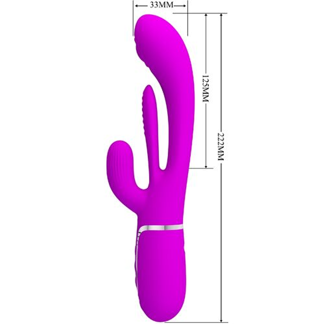 Vibrador Multifuncional Coelho Shania Triple Rabbit Rosa | Estimulação Tripla 8