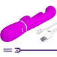 Vibrador Multifuncional Coelho Shania Triple Rabbit Rosa | Estimulação Tripla - Thumbnail 4
