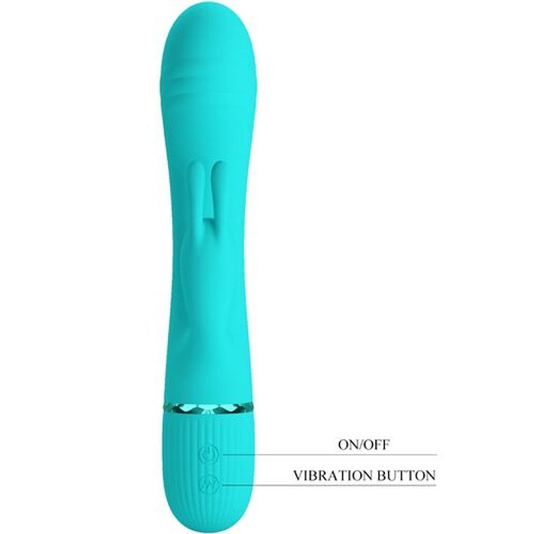 Vibrador Coelho Scocco Turquesa | 10 Funções de Vibração e Cabeça Flexível 4