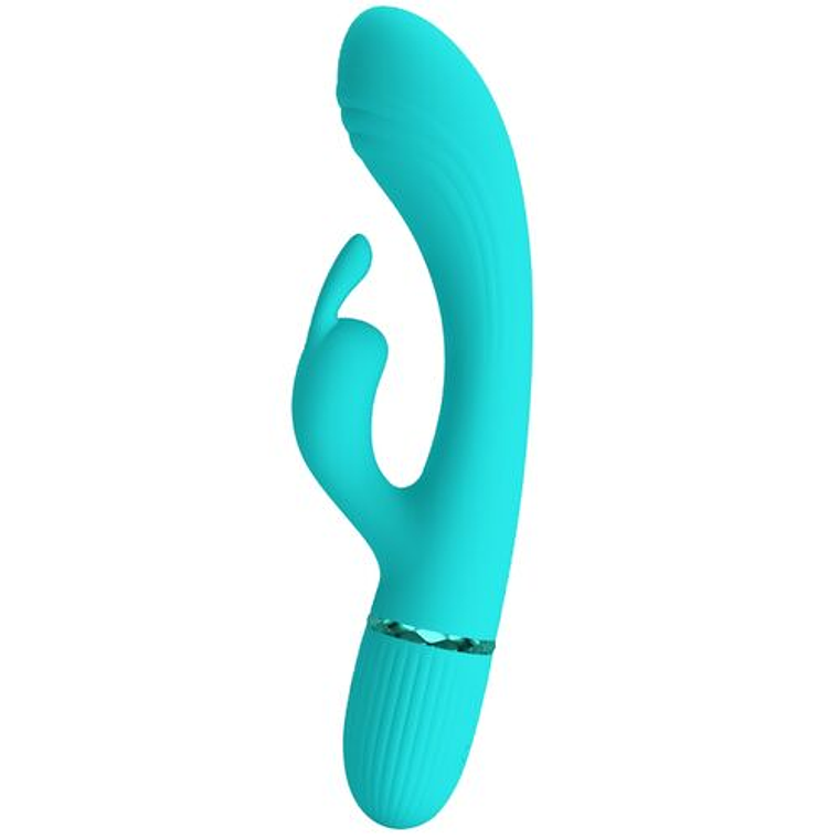 Vibrador Coelho Scocco Turquesa | 10 Funções de Vibração e Cabeça Flexível 8
