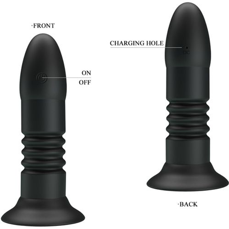 Magic Jinger Anal Plug with Vibration and Movement | Remote Control and Suction Cup 3