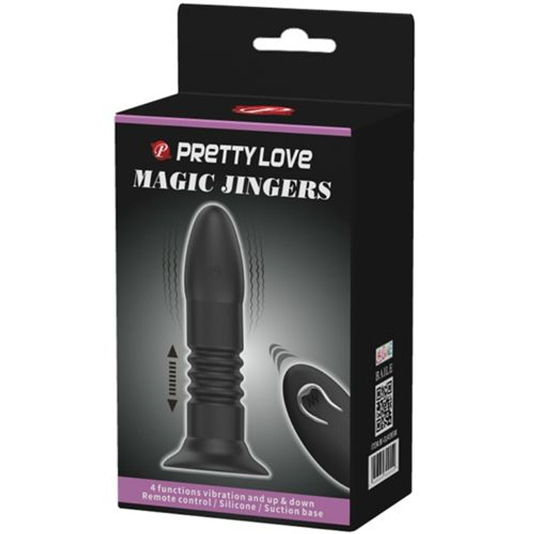 Magic Jinger Anal Plug with Vibration and Movement | Remote Control and Suction Cup 7