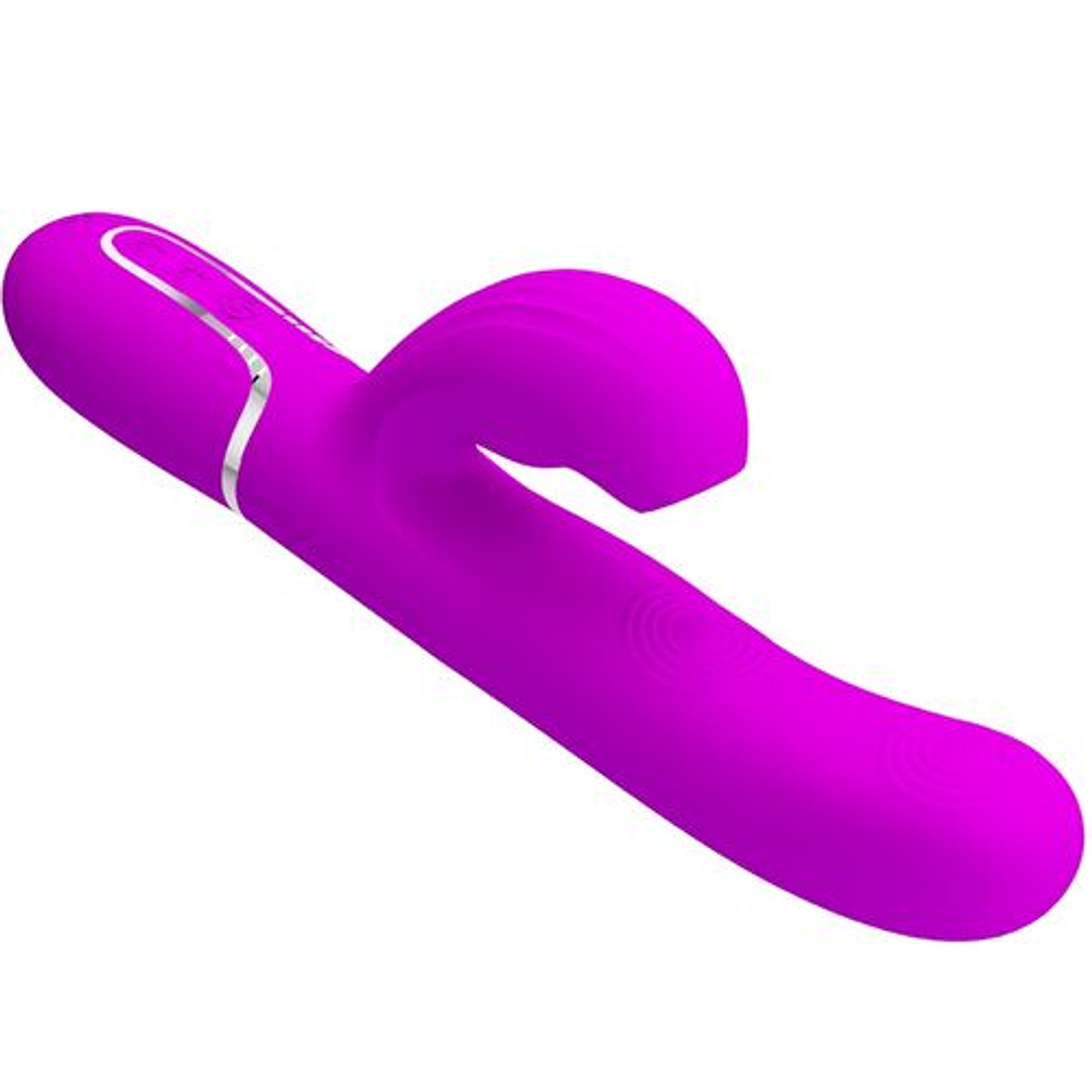 Vibrador Multifuncional 3 em 1 Perlita Violeta para Ponto G | 7 Funções de Batida e Toque | Pretty Love 4