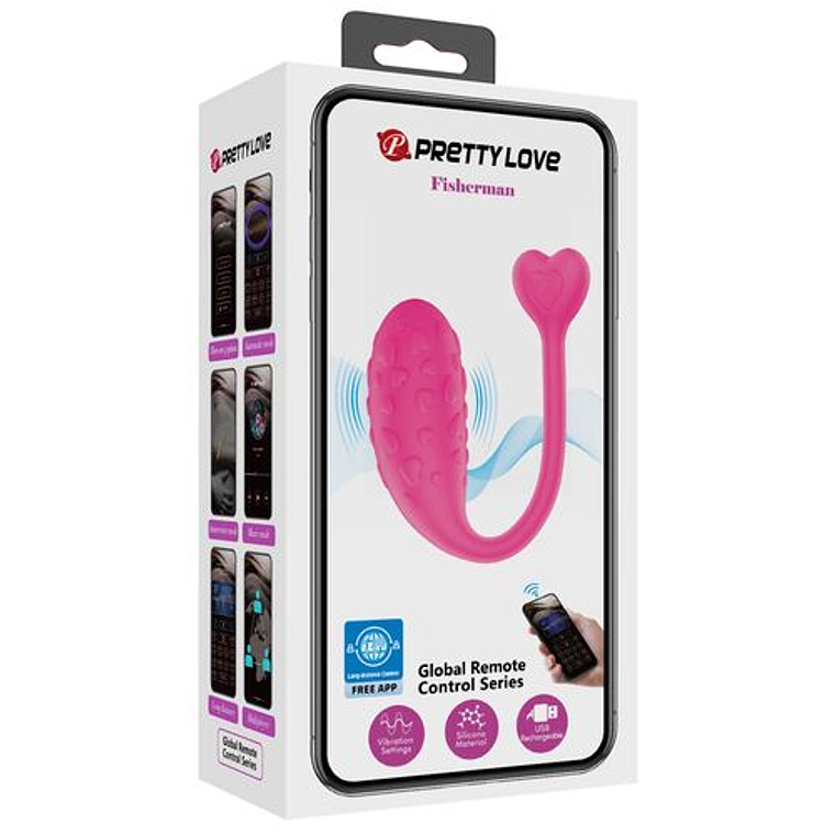 Ovo Vibratório Rosa Fisher Controlado por Aplicativo | 12 Funções | Pretty Love 8