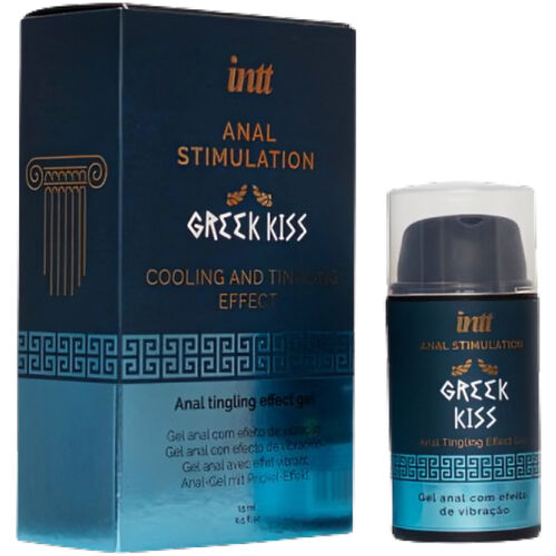 Gel de Estimulação Anal INTT Beijo Grego 15 ml | Sabor Menta e Sensação Refrescante 1