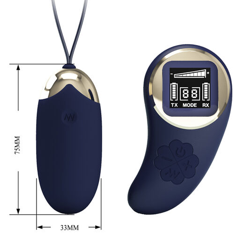 Vibrating Egg with Remote Control - Blue | 10 Functions and 9 Speed ​​Levels 6