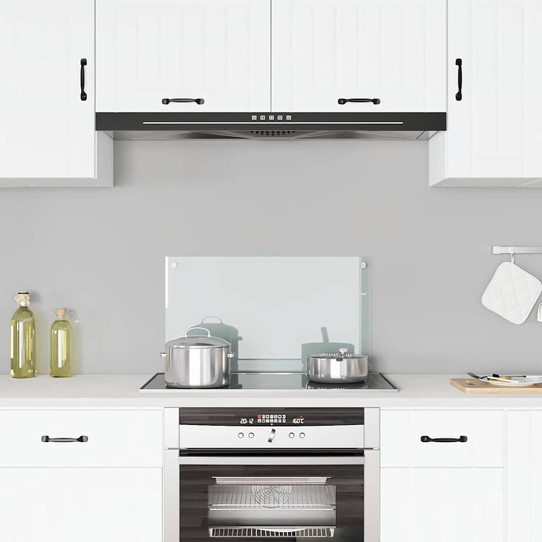 vidaXL Painel anti-salpicos cozinha 70x40 cm vidro temp. transparente 1