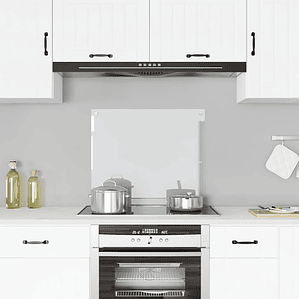 vidaXL Painel anti-salpicos cozinha 70x60 cm vidro temp. transparente