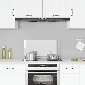 vidaXL Painel anti-salpicos cozinha 80x40 cm vidro temp. transparente