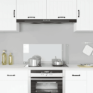 vidaXL Painel anti-salpicos cozinha 90x40 cm vidro temp. transparente