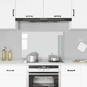 vidaXL Painel anti-salpicos cozinha 90x60 cm vidro temp. transparente