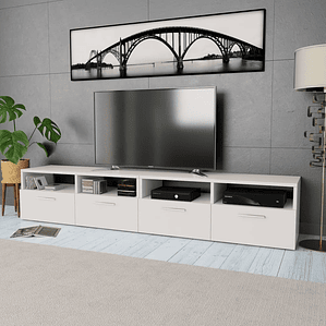 vidaXL Móveis de TV 2 pcs aglomerado 95x35x36 cm branco