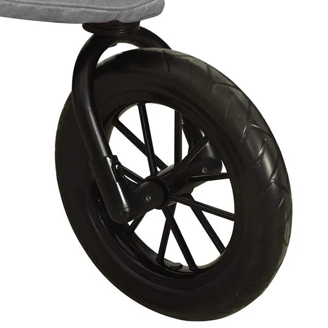 Carrinho de Bebé em Aço Cinzento-Claro | Reclinável, Compacto e Prático 14