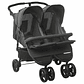 Green Steel Twin Stroller | Double, Reclining, and with Protective Canopy - thumbnail 13