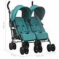 Green Steel Twin Stroller | Practical, Adjustable, and Easy to Transport - thumbnail 11