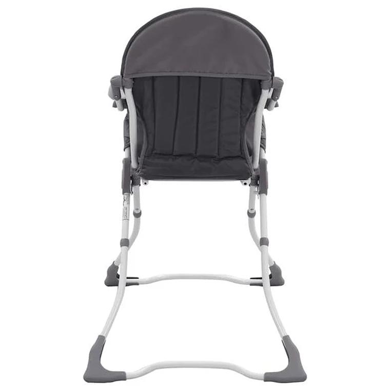 Cadeira de Refeição para Bebé Cinzento e Branco | Segura, Reclinável e Fácil de Transportar 3