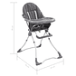 Cadeira de Refeição para Bebé Cinzento e Branco | Segura, Reclinável e Fácil de Transportar - Thumbnail 10