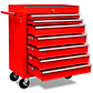 Red 7-Drawer Tool Trolley | Secure Organization and Easy Mobility - thumbnail 6