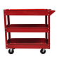 Workshop trolleys with 3 shelves (2 pcs) | Robust, with 100 kg capacity - thumbnail 2