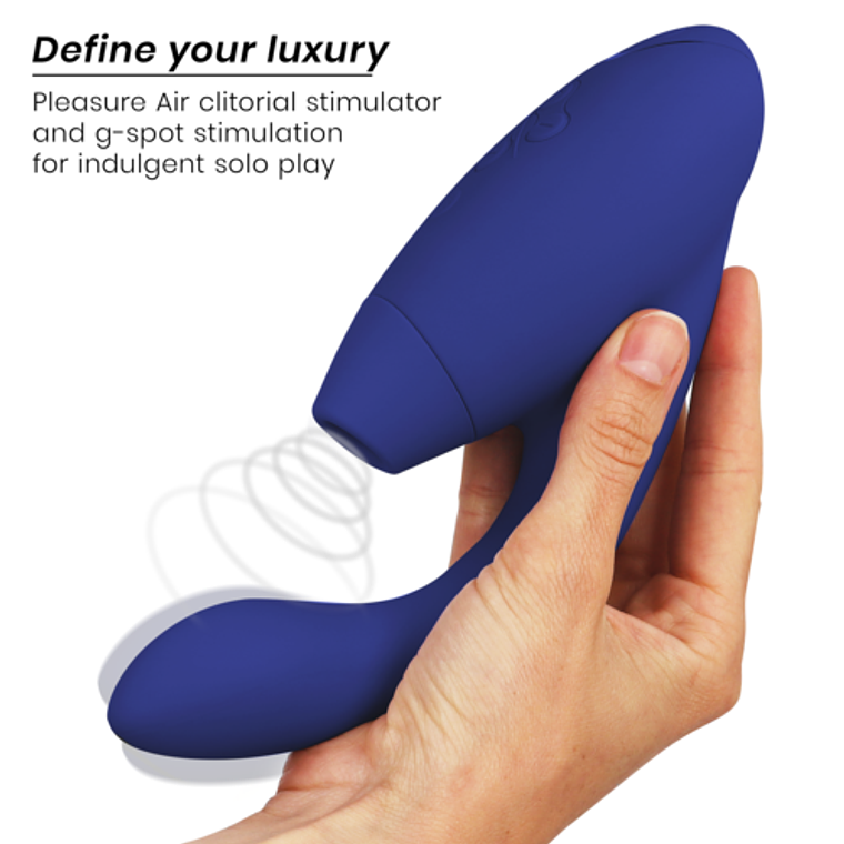 Womanizer Duo 2 Blue Dual Stimulator | Pleasure Air Technology and 10 Vibration Patterns 3