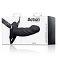 Arnés Strap-on com Dildo Oco em Silicone Premium Tamanho L Preto | Ajustável e Texturizado - Thumbnail 10