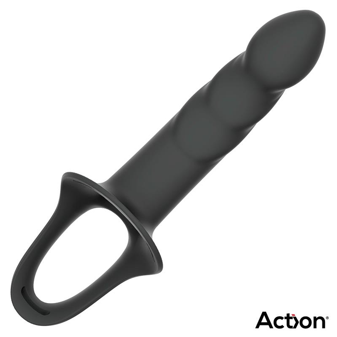 Arnés Strap-on com Dildo Oco em Silicone Premium Tamanho L Preto | Ajustável e Texturizado 5