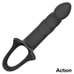 Arnés Strap-on com Dildo Oco em Silicone Premium Tamanho L Preto | Ajustável e Texturizado - Thumbnail 5