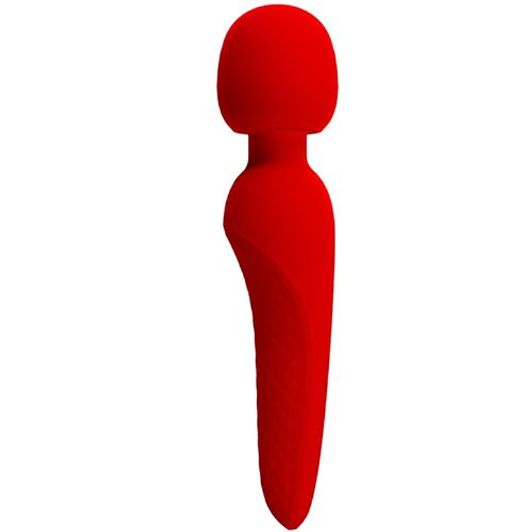 Massajador Maredith Vermelho 12 Modos de Vibração | À Prova de Água e Recarregável 3