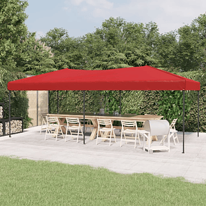 vidaXL Tenda para festas dobrável 3x6 m vermelho