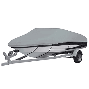 vidaXL Cobertura para barcos 710x265x40 cm cinzento