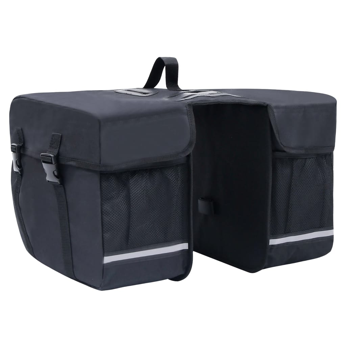 vidaXL Alforge duplo para bicicleta impermeável 35 L preto 1
