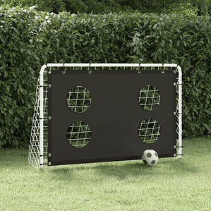 vidaXL Baliza de treino para futebol com rede 184x61x122 cm aço